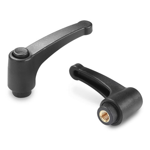 Steel clamping lever - A582 - Boteco - with plastic handle / technopolymer / with tapped insert