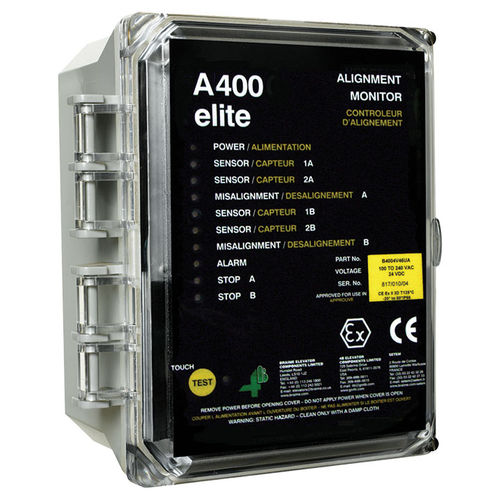 Alignment monitoring system - A400 Elite - 4B Braime Components - for bucket elevators / belt / for elevators