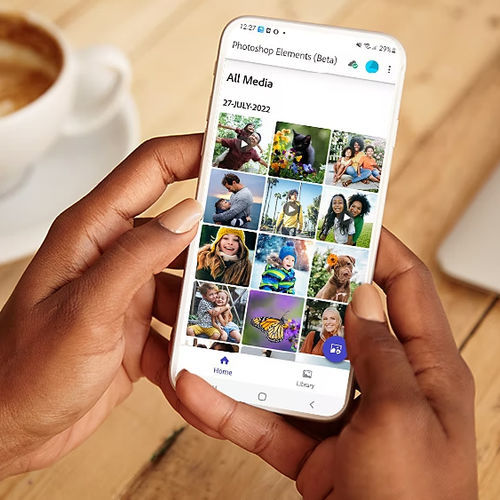 Image management software - photoshop elements 2025 - ADOBE - automation / editing / for mobile machines
