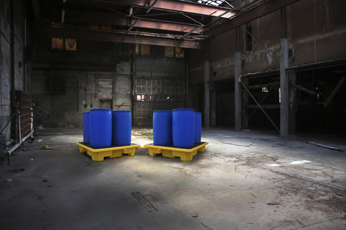 IBC container spill pallet - SJ-110 Series - Jonesco - 4-drum / plastic