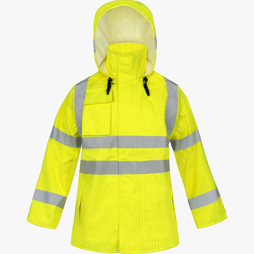 High-visibility jacket - HVAJ01YX - Lakeland Industries - work / waterproof / cold weather