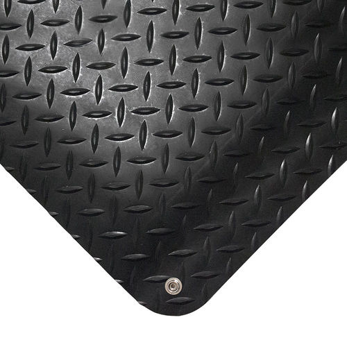 Anti-fatigue mat - DPS010 series - COBA Europe Ltd - vinyl / indoor / black
