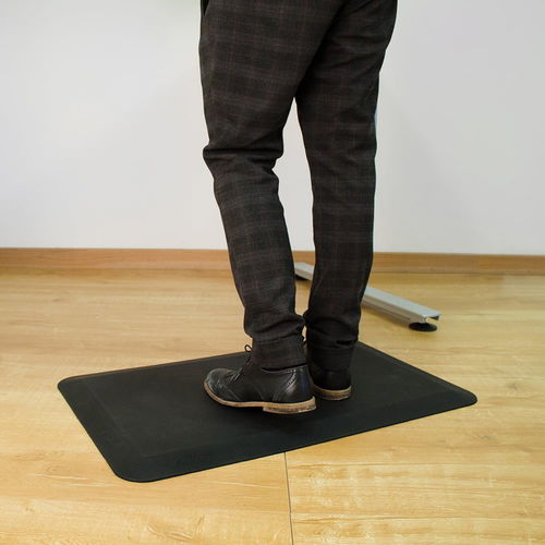 Anti-fatigue mat - Orthomat® - COBA Europe Ltd - polyurethane / black / wide