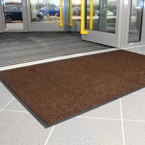 Dust control mat - Toughrib  - COBA Europe Ltd - ribbed / vinyl / brown