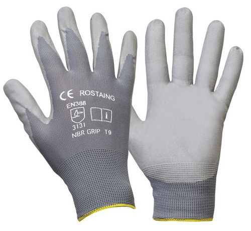 Work glove - NBRGRIP - ROSTAING - construction / mechanical protection / oil-resistant