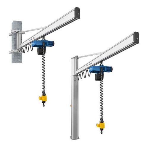 Pillar jib crane - ZASCHE handling GmbH - wall-mounted / aluminium