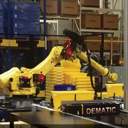 Pick-and-place robotic cell - DEMATIC - gripping
