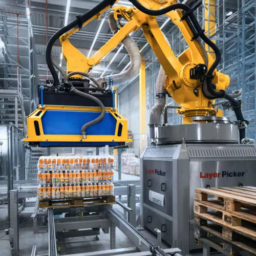 Robotized palletizer and depalletizer - AMCAP - DEMATIC - layer / for pallet / case