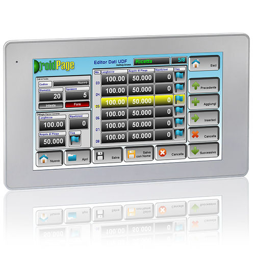 Human machine interface with touch screen - HMIS12 - Sipro srl - panel-mount / 1280 x 800 / Android 7.1