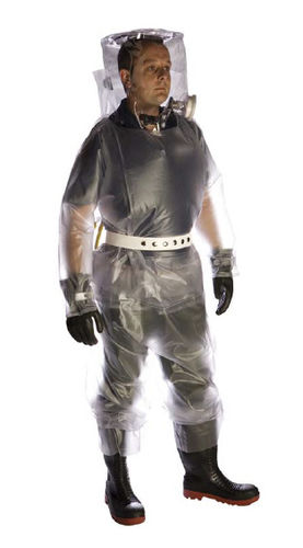 Work coveralls - L0065 - PPSGB - chemical protection / PVC / for nuclear power plants