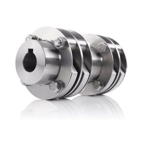 Torsionally rigid coupling - HKD  - Johannes Hübner Giessen - double / with clamping ring / with encoder