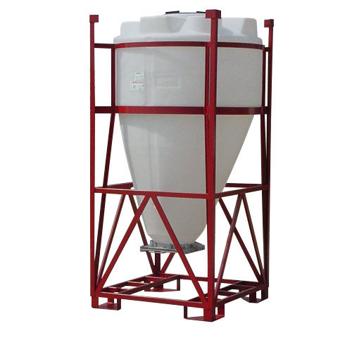 Bulk material tank - TCS/P series - ARICON GmbH - polyethylene / cone-bottom / cylindrical