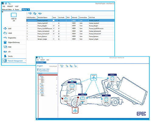 Programming software - MultiTool - Epec - interface / development / control