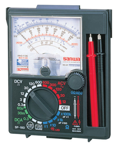 Analog multimeter - SP-18D - Sanwa Electric Instrument - portable / 600 V / industrial