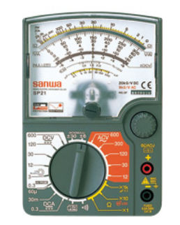Analog multimeter - SP21  - Sanwa Electric Instrument - portable / 600 V / industrial