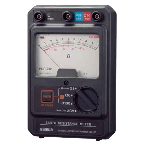 Earth resistance tester - PDR302 - Sanwa Electric Instrument - mass / detector / analog