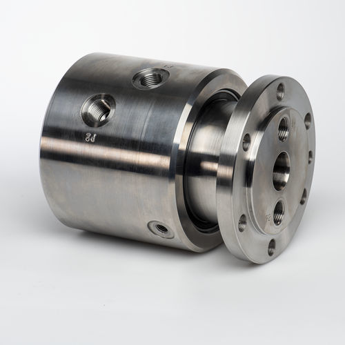 Water rotary joint - 366000007E - SCHLEIFRING GmbH - 2-passage / stainless steel