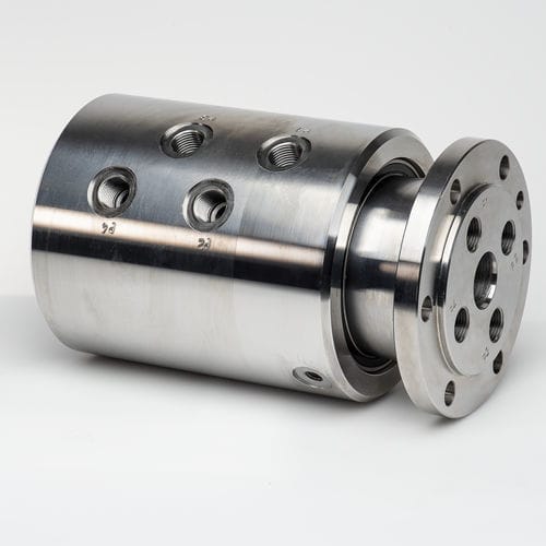 Water rotary joint - 366000005E - SCHLEIFRING GmbH - for air / 4-passage / stainless steel