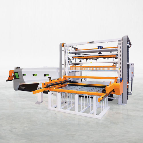 Metal sheet loading and unloading system - TOWER - ERMAKSAN - cutting ...