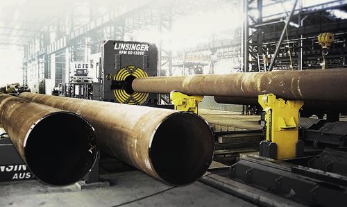 Stationary beveling machine - RFM Series - LINSINGER - pipe
