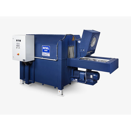 Rotary drying system - BF-HL series - Walther Trowal GmbH&Co.KG - hot air / stainless steel / with belt conveyor