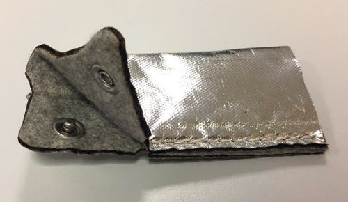 Thermal protection sleeve - ZETREFLECTFELT  3.5 - Sertim - Zipper Technik - flat / for electrical cables / silicone