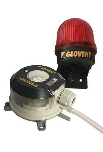 HVAC pressure controller - GeoGuard - Geovent - low-pressure / adjustable / differential