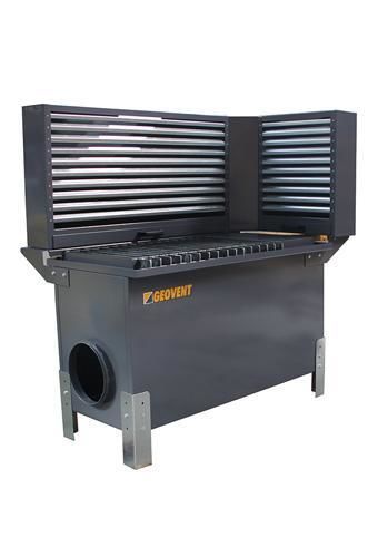 Mild steel grinding and welding table - Geovent - suction