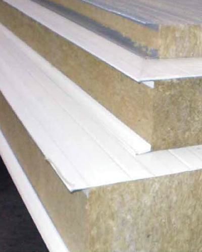 Rock wool core sandwich panel - Geo-Dan - Geovent - steel facing / galvanized steel facing / wall