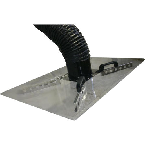Fixed extraction arm - 12-24 series - Geovent - flexible / for smoke / with hood