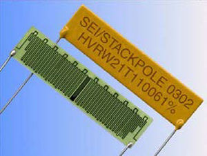 Thin-film resistor - HVR series - Stackpole Electronics - high-voltage / SMD / radial-lead