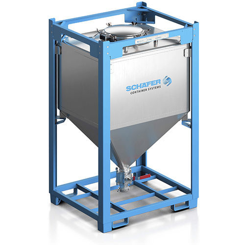 Stainless steel IBC container - BSIF series - SCHÄFER Container Systems - chemical / food / for bulk materials