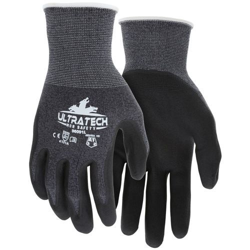 Work glove - 96091 - MCR Safety - industrial / abrasion-resistant / nitrile