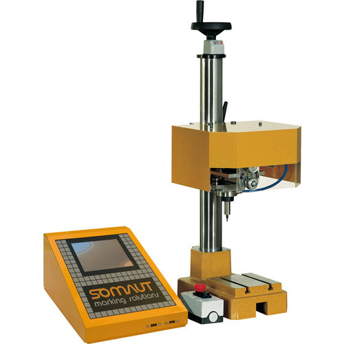 Dot peen marking machine - S33 - SOMAUT S.r.l. - metal / benchtop / for cylindrical parts