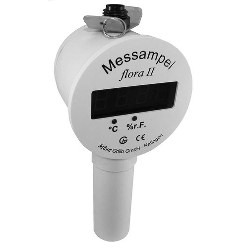 Relative humidity indicator - Flora II - Arthur Grillo GmbH - temperature / digital / LED