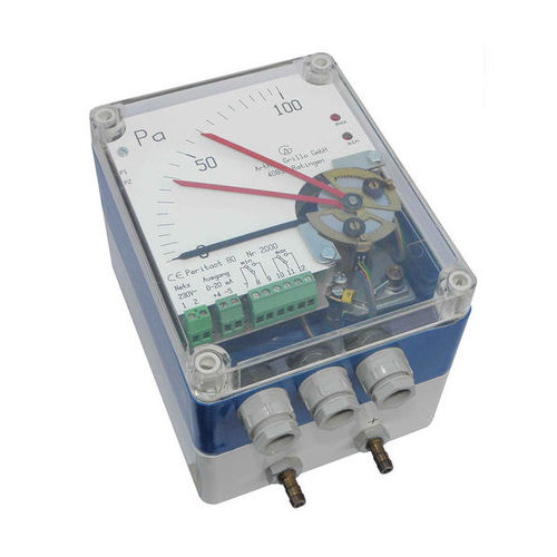 Differential pressure gauge - PERITACT 80 - Arthur Grillo GmbH - dial / panel-mount / wall-mounted
