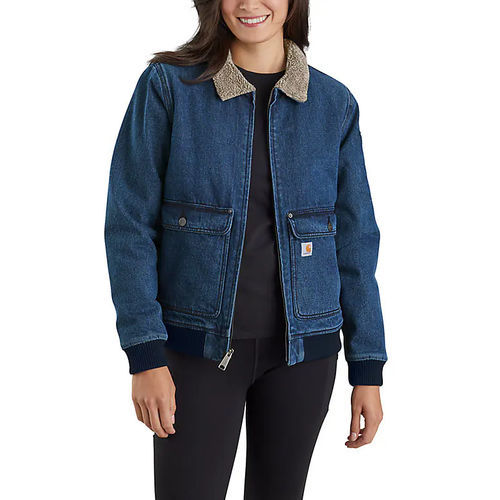 Work jacket - 105446 - Carhartt workwear - polyester / cotton / denim