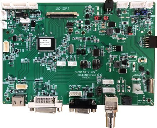 LCD controller card - HSP-1920 - Digital View - RS-232 / LVDS / HDMI