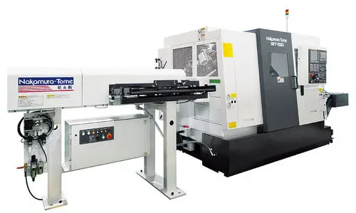 Cnc Turning Center Wt 100 Nakamura Tome Precision Industry 4 Axis Compact Double Turret