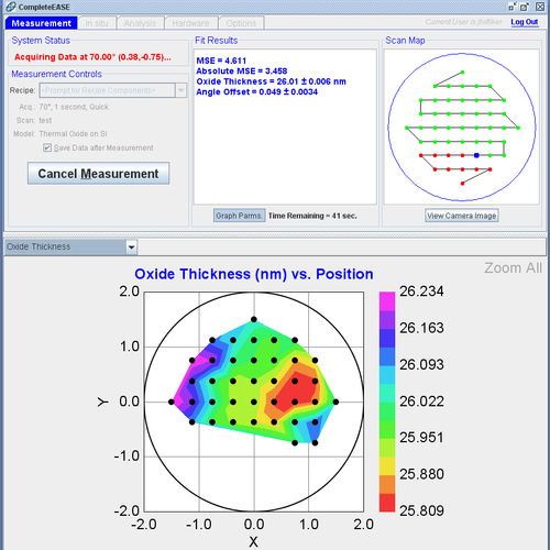 Measurement software - CompleteEASE - J.A. Woollam Co. - mapping ...