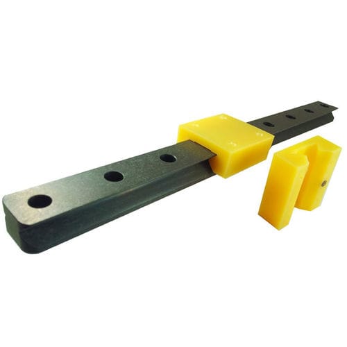 Slide rail - WDX  - LM76 Linear Motion Bearings - aluminum / roller / ceramic-coated