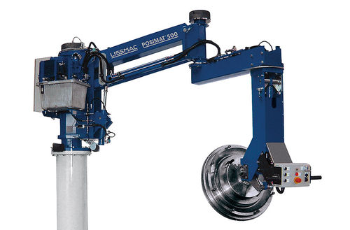 Pneumatic manipulator arm - PM 350 - LISSMAC Maschinenbau GmbH - with gripping tool / balanced