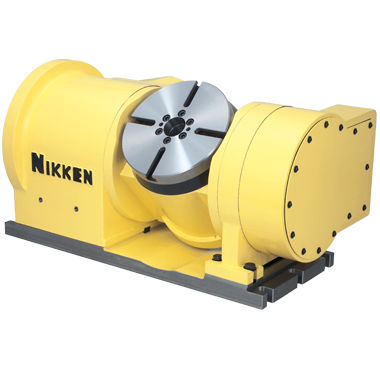 Motor-driven rotary table - 5AX-DD200AF2 - NIKKEN KOSAKUSHO - tilting / for machining centers / direct-drive