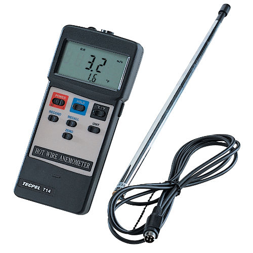 Hotwire anemometer AVM714 Tecpel Co., Ltd. digital / portable