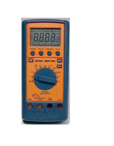 Digital multimeter - DMM 129A - Tecpel  Co., Ltd. - portable / 1000 V / 20 A