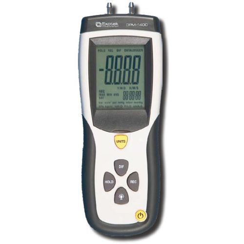 Pressure measuring instrument - DPM-1400 - Exotek Instruments - differential / digital / portable