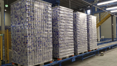 Automatic strapping machine - MESSERSI' PACKAGING - for cans / beverage / for bottling industry