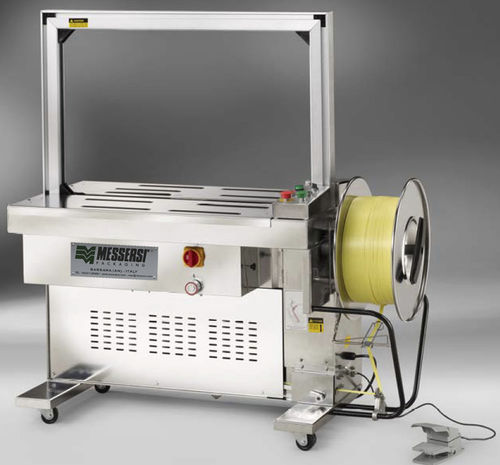 Semi-automatic strapping machine - M2 - MESSERSI' PACKAGING - pallet / for food products / stainless steel