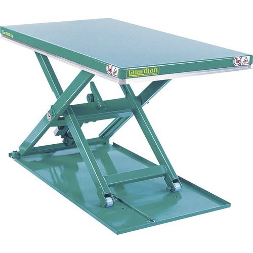 Scissor lift table - Guardian LPBL - Lift Products - manual / stationary / low-profile