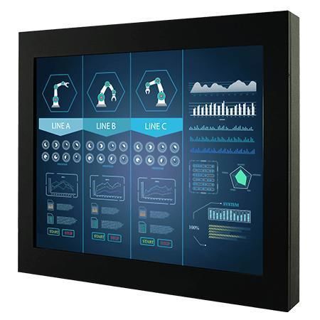 Monitor with touchscreen - R17L500-CHM1 - Winmate, Inc. - resistive touch screen / industrial / 17"